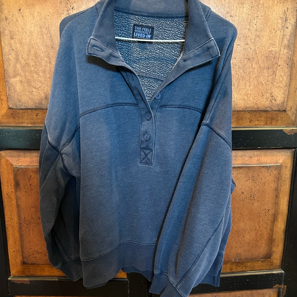 American Eagle Outfitters Blue Sweatshirt